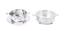 TWO SWEETMEAT DISHES AND ONE CIRCULAR BOWL, MAPPIN & WEBB
One of the dishes has a glass liner, the circular shallow bowl presents decorative border on rim foot D: 20cm, 17,5cm, 23,5cm
