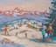 MARTIN LINDENAU (B.1948)
Plaisirs du ski