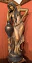 GOLDSCHEIDER MANUFACTURE
Rebecca, polychrome terracotta statue. circa 1902