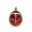 PENDANT ‘LADY BUG’ GILT SILVER, ENAMEL