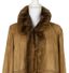MANTEAU LONG EN FOURRURE DE VISON BRUN REVERSIBLE