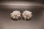 DIAMOND AND PLATINUM EARRINGS, CIRCA 1940S-1950S