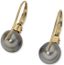 BOUCLES D’OREILLES EN OR JAUNE 9k ET PERLES NOIRES