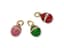 SET OF THREE SMALL ‘EASTER EGGS’ SILVER-GILT ENAMEL PENDANTS