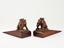 PAIR OF CARVED WOOD FROG DOOR WEDGES