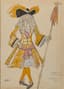 LEON BAKST (1866 -1924)
Costume Design for a Maréchal de la Cour for the Ballet 'La Belle au Bois Dormant' (Sleeping Beauty) - Sergei Diaghilev