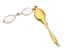 ANTIQUE FOLDING LORGNETTE IN 14K YELLOW GOLD WITH FLOWER DECORATION INCRUSTED WITH DIAMONDS AND SAPPHIRES AND TWO CABOCHON SAPPHIRES