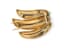 BOUCHERON ‘PALMETTE’ 18K YELLOW GOLD, PLATINUM AND DIAMOND RING AND BROOCH, 1950s - 1960s
