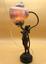 BRONZE AND MOTHER-OF-PEARL TABLE LAMP