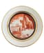 [M.M. ADAMOVICH]
A SOVIET PORCELAIN PLATE ‘RED ARMY SOLDIERS' FROM THE 'MILITARY SERIES' 
The State Porcelain Factory, after a design by Mikhail Adamovich, painted by A. Arseniev, 1921