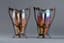 A PAIR OF LOETZ (?) ART NOUVEAU IRIDESCENT GLASS VASES
