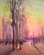ELIE ANATOLE PAVIL (1873-1948)
Sunset over Luxembourg Gardens