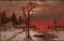 YULIY KLEVER (1850-1924)
Sunset. 1914.