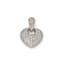 ‘HEART’ 18K WHITE GOLD AND DIAMOND PENDANT