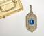 ART DECO SAPPHIRE AND PLATINUM PENDANT