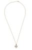 CHAÎNE EN OR JAUNE 18K AVEC PENDENTIF CROIX DE MALTE EN OR ET DIAMANTS
