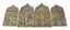 FOUR-PANEL FOLDING ICON ‘THE TWELVE GREAT FEASTS’ (ON THREE PANELS),
LOCALLY VENERATED ICONS OF THE MOTHER OF GOD WITH SELECTED SAINTS (FOURTH PANEL) AND THE CROSS (OUTSIDE OF SECOND PANEL) 
Russia, mid-19th century