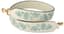 **FENDI
SHOULDER STRAP WHITE PYHTON LEATHER, BLUE EMBRODERY AND STRASS
labelled 'Fendi Roma', made in Italy
