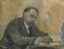 SERGEI MAKO (1885-1953)
Portrait of Man writing a letter