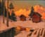 MIKHAIL GERMASHEV (GUERMACHEFF) (1867-1930)
Derniers rayons (Sunset)