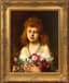 ALEXEI HARLAMOFF (1840–1925) ""
Auburn haired beauty holding red roses