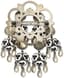 SET OF THREE SILVER BROOCHES
