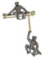 ‘MONKEYS’ ANTIQUE STYLE 9K GOLD AND SILVER-GILT BROOCH