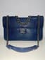 CHANEL BLUE LIZARD PERFECT EDGE FLAP BAG **