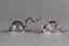 PAIR OF VINTAGE SWAN SHAPED MENU
HOLDERS
