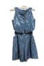 CHANEL BY KARL LAGERFELD, CIRCA 2018- 2019
Two-piece set composed of sleeveless vest top and shorts, fully embroidered with multi colour sequins