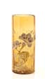 YELLOW TALL ART NOUVEAU VASE