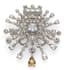 CHANEL
White and yellow crystal brooch, 2021