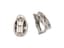 14K WHITE GOLD, DIAMOND AND RUBY EARRINGS