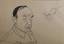 Yuri ANNENKOV (1889 - 1974)
Self-portrait of Annenkov Three preparatory drawings tracing paper 22 x 28 cm Автопортрет Анненкова Три подготовительных...
