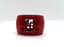 CHANEL CC CUFF RED 
AND BLACK BRACELET