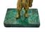 Bronze figure on a malachite base «Peasant»
