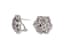 ‘FLOWER’ 18K WHITE GOLD, DIAMOND AND ROSE SAPPHIRE EARRINGS