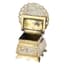 RUSSIAN SILVER-GILT SALT CELLAR SHAPED AS A THRONE
Maker’s mark SK, 1899-1908