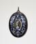 ENAMEL AND SILVER MIRROR PENDANT