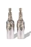 FABERGÉ PAIR OF CUT GLASS WINE DECANTERS MOUNTED IN SILVER VINE BRAIDING AROUND THE BODY WITH STOPPERS
The House of Faberge, Supplier to the Court of His Imperial Majesty, Russia, Moscow, 1880-1890