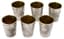 SIX RUSSIAN SILVER-GILT VODKA BEAKERS ‘BOGATYRSKAYA ZASTAVA’
Mikhail Tarasov,  Moscow, 1908-1914