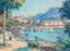MARTIN LINDENAU (B. 1948)
Lugano, la promenade du bord du lac