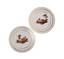 PAIR of DISHES with Italian landscape
Porcelain, painting