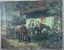 AFANASII SCHELOUMOFF (1892-1983)
Horses by a village house
