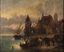 FLEMISH SCHOOL, 19TH CENTURY ATTRIBUTED TO WILHELM ALEXANDER MEYER- HEIM (1815-1882)
Waterfront Village Scene