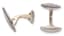 BELFIORE SILVER AND ENAMEL CUFFLINKS