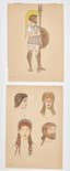 GEORGE BARBIER (1882-1932)
a pair of drawings: Gladiator, Study of Greek
women