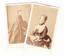 EUGENIE de Montijo. 1826-1920. French Empress, spouse of Napoléon III. 2 photography portraits, s.d. silver print.
