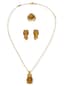 MAGERIT 'SNAKE'
SET OF 18K YELLOW GOLD, DIAMOND AND YELLOW QUARTZ NECKLACE, EARCLIPS AND RING