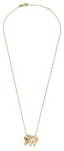 ELEPHANT' 18K YELLOW GOLD CHAIN WITH DIAMOND, RUBY AND EMERALD PENDANT